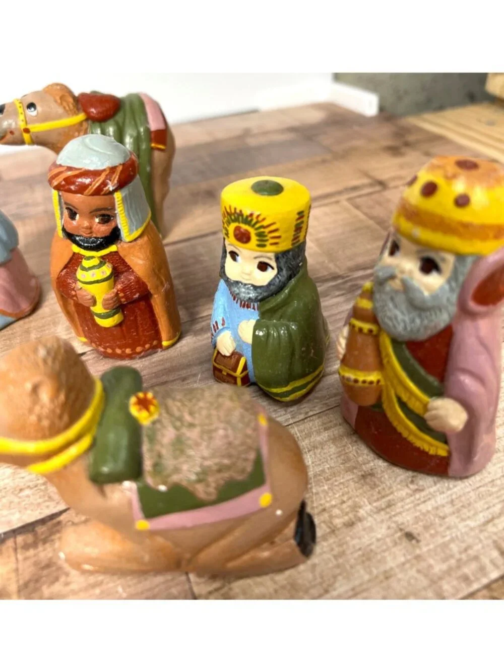 12-Piece Hand-Painted Pre-Cast Ceramic Nativity Set